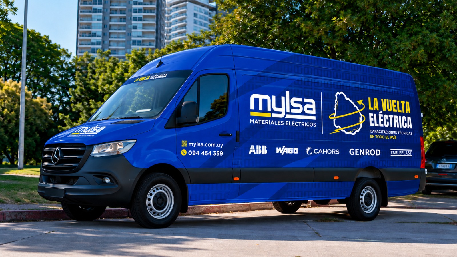 Camioneta de La Vuelta Eléctrica