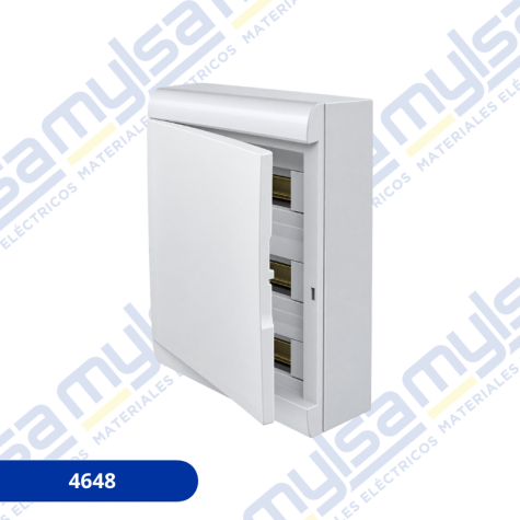 TABLERO PLÁSTICO ADOSAR 48 MÓDULOS BLANCO PUERTA BLANCA